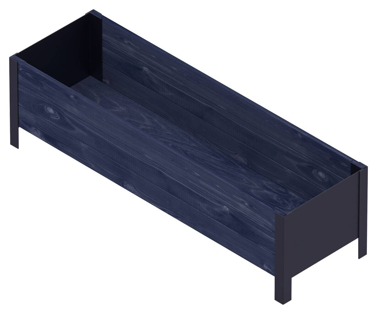 UPYARD Hochbeet MODERN schwarz Holz B/H/L: ca. 36x32x118 cm