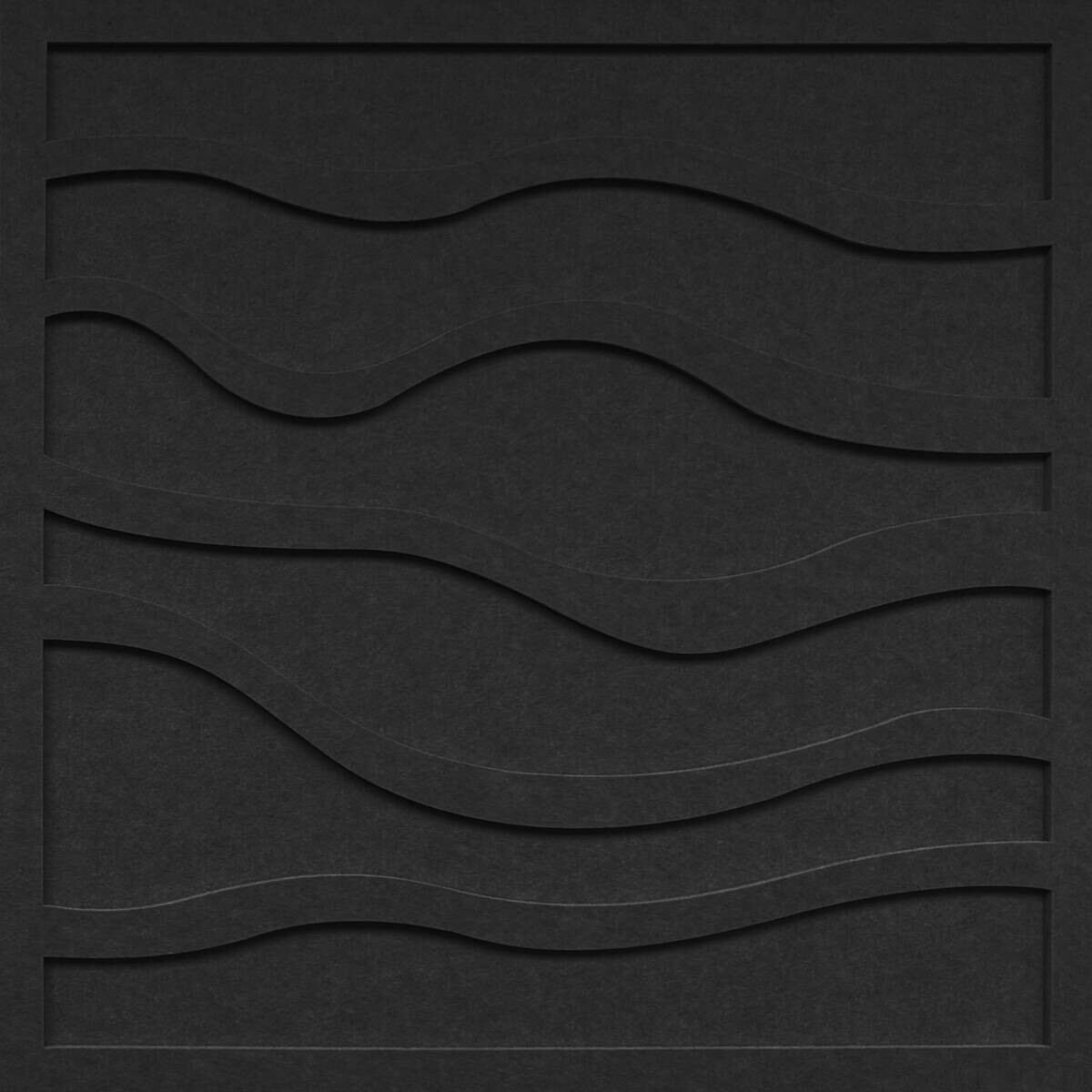 Wandpaneel schwarz B/H: ca. 64x64 cm