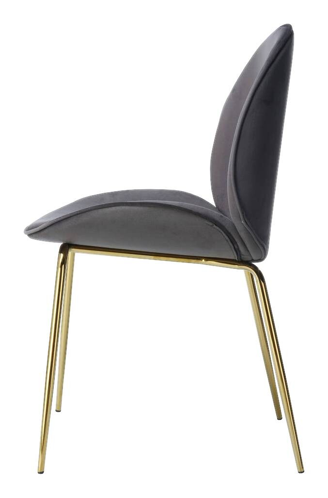 Stuhl Charlize 100 2er grau Microfaser B/H/T: ca. 48x87x59 cm