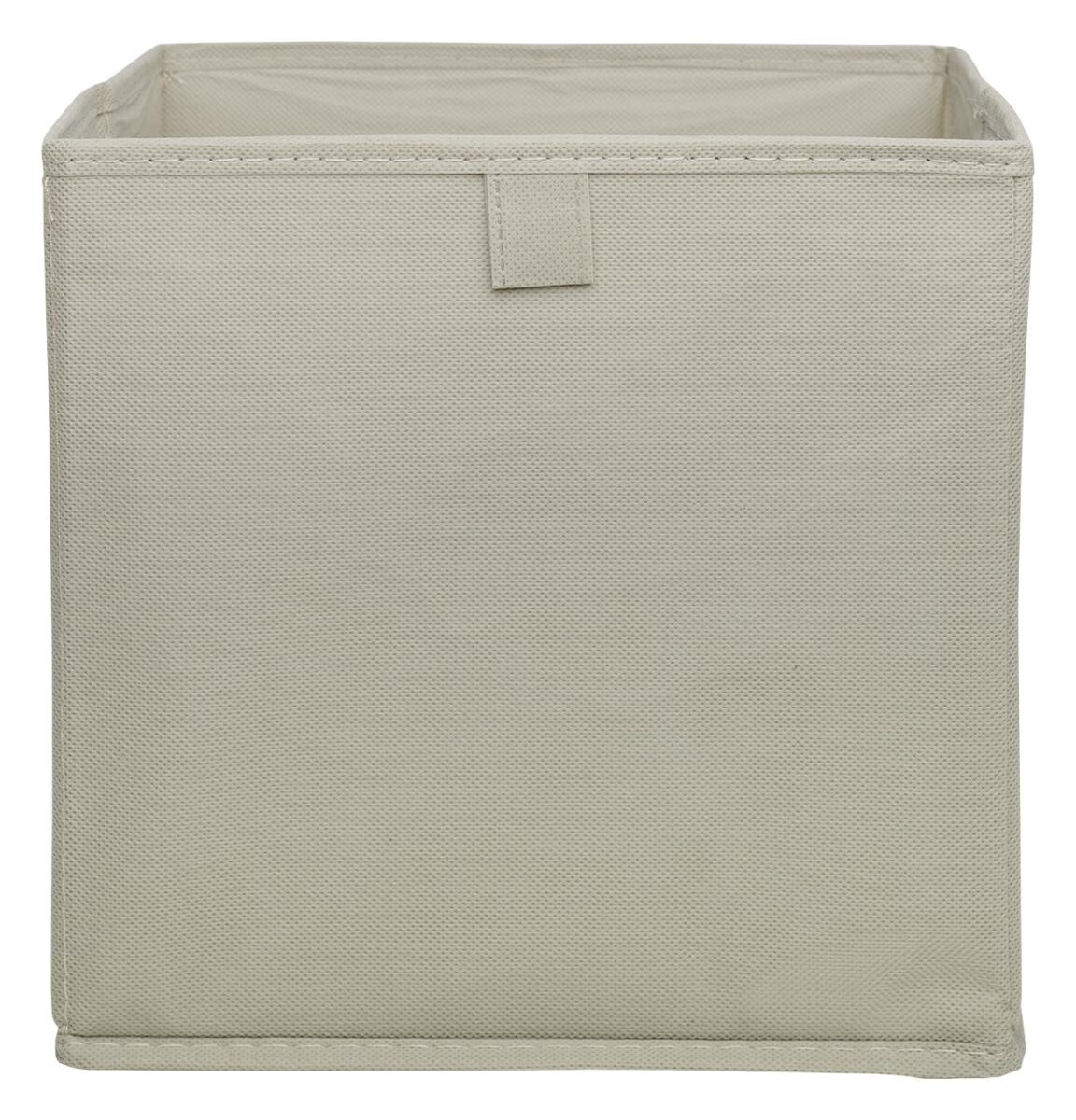 Stoffbox beige B/H/T: ca. 24x24x24 cm