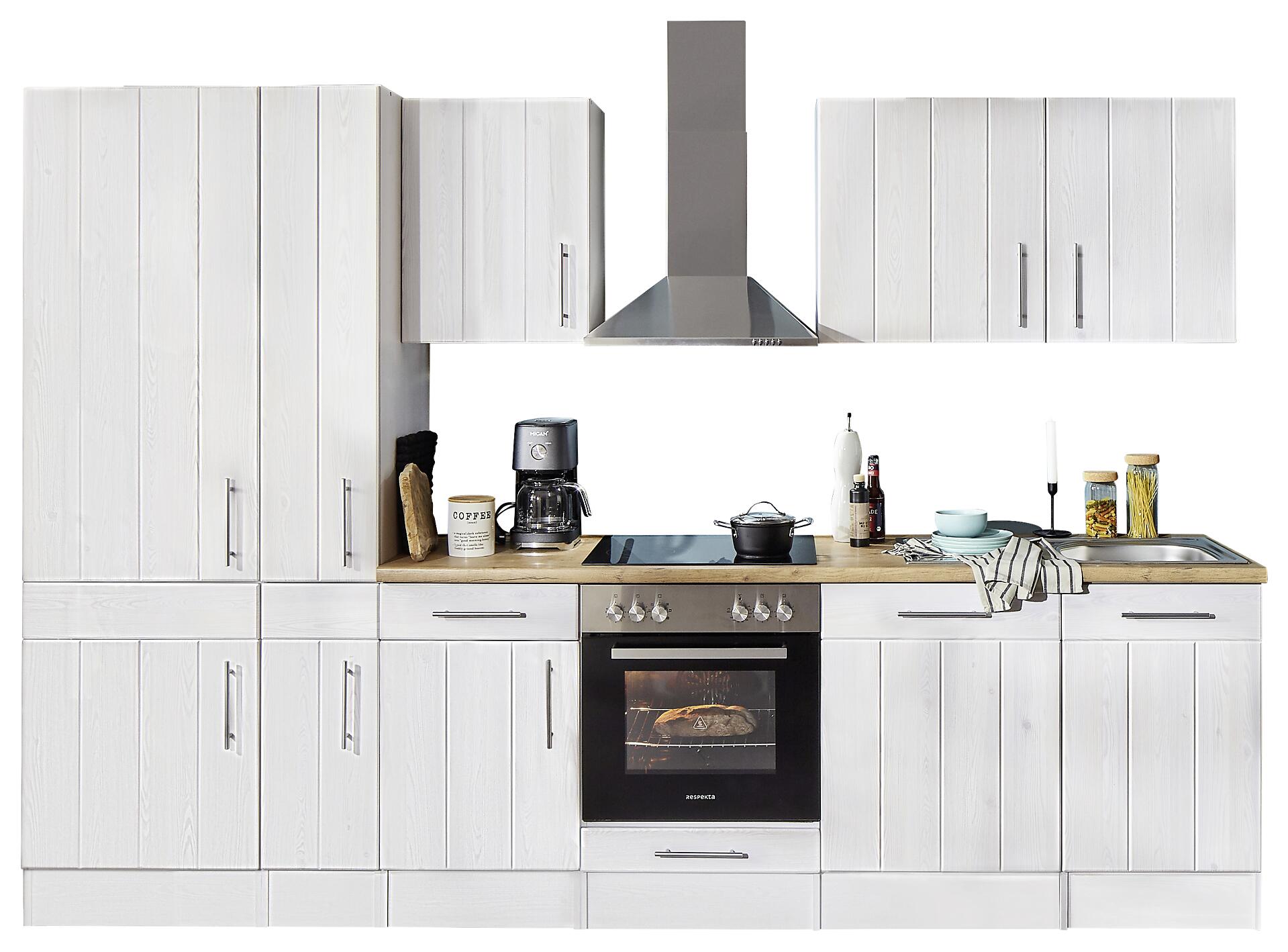 Respekta Küchenblock Premium weiß matt B/H/T: ca. 310x211x60 cm