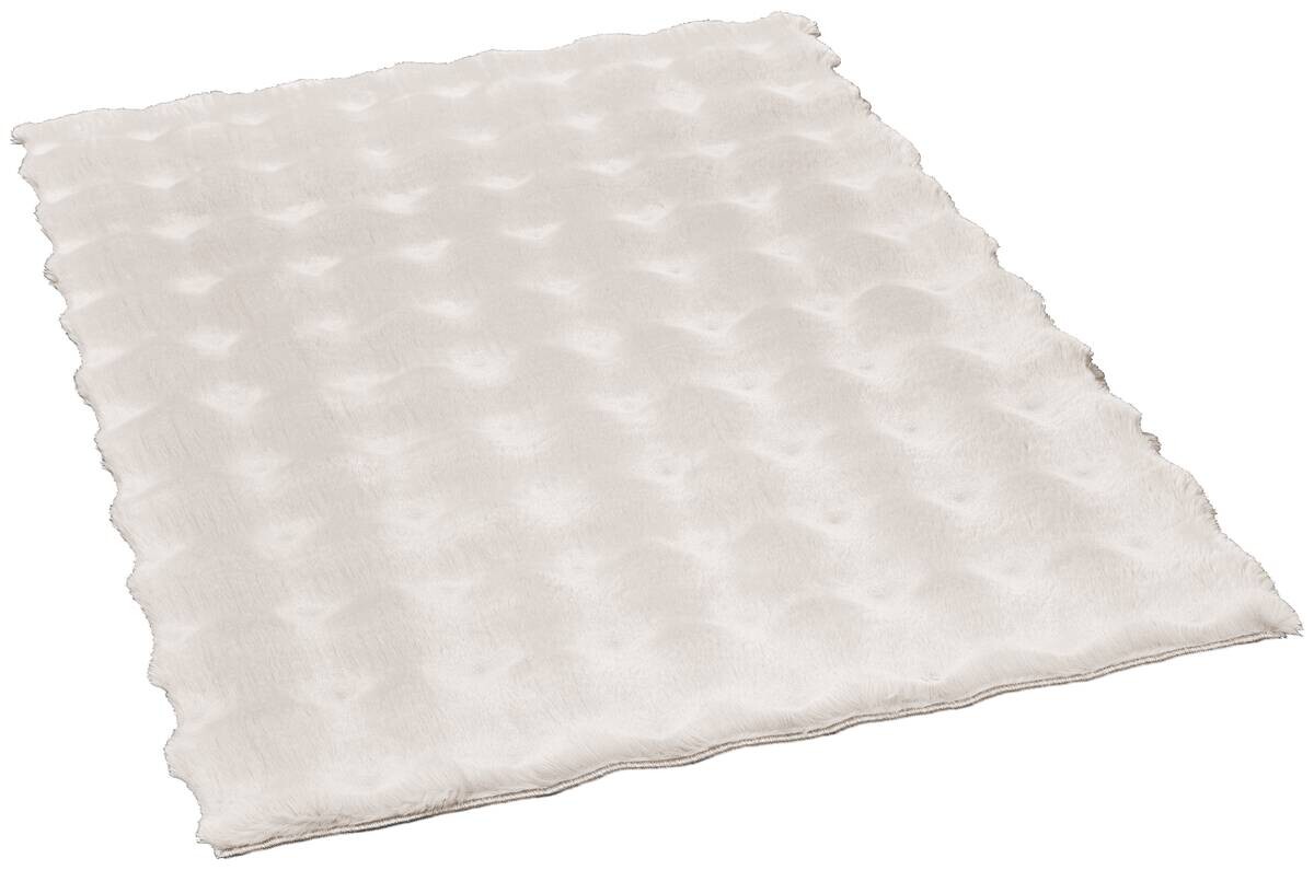 Fellimitat Big Bubble wollweiß B/L: ca. 120x170 cm