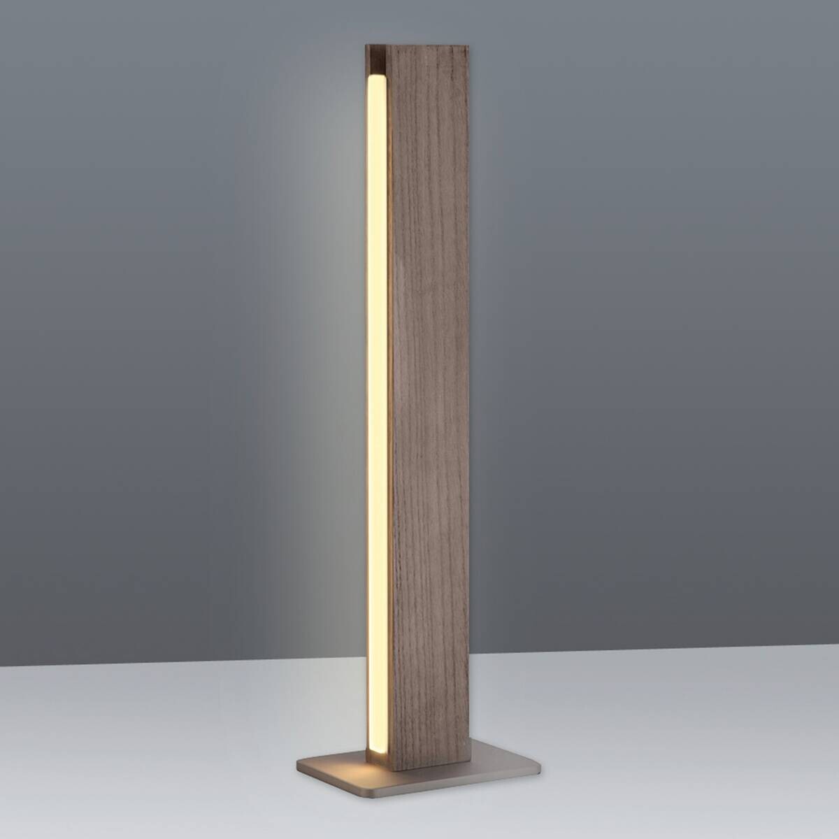 Näve Leuchten Tischleuchte 3131614 braun Metall Kunststoff Holz B/H/T: ca. 15x51x10 cm null 1 Brennstellen
