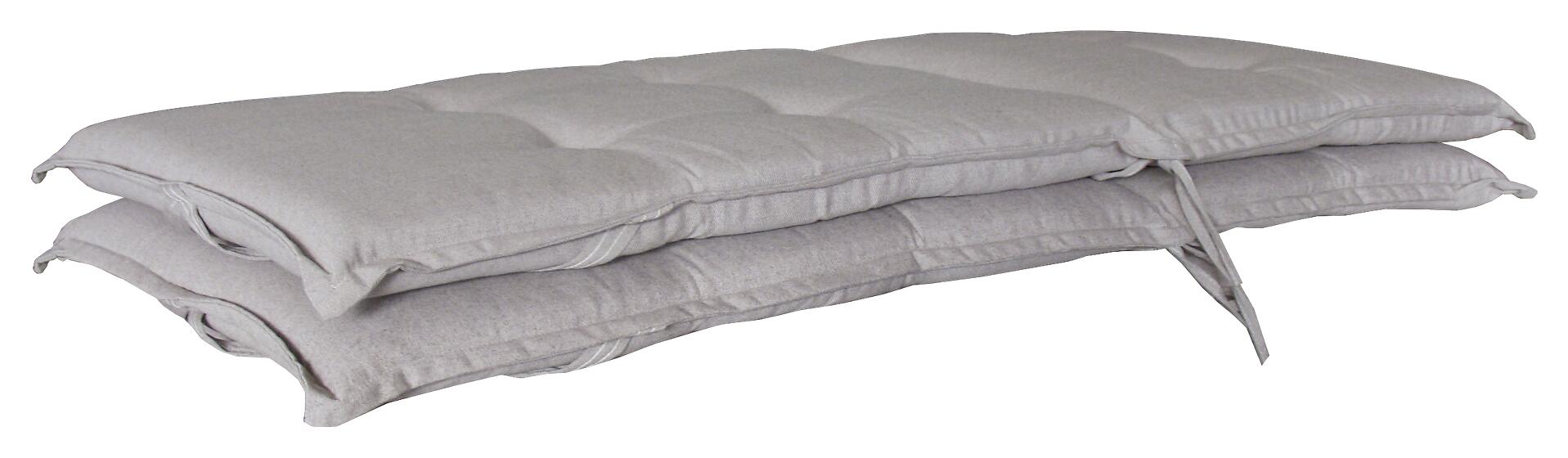 Grasekamp Auflagen für Hochlehner sand Polyester-Mischgewebe B/H/L: ca. 52x6x120 cm