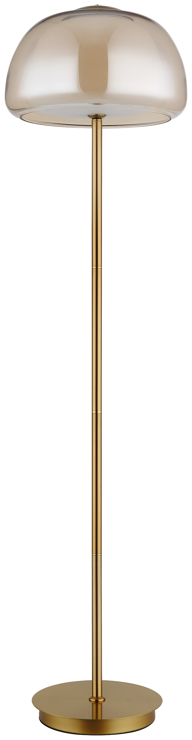 GLOBO Stehleuchte gold Metall Glas B/H/L: ca. 44x37x44 cm