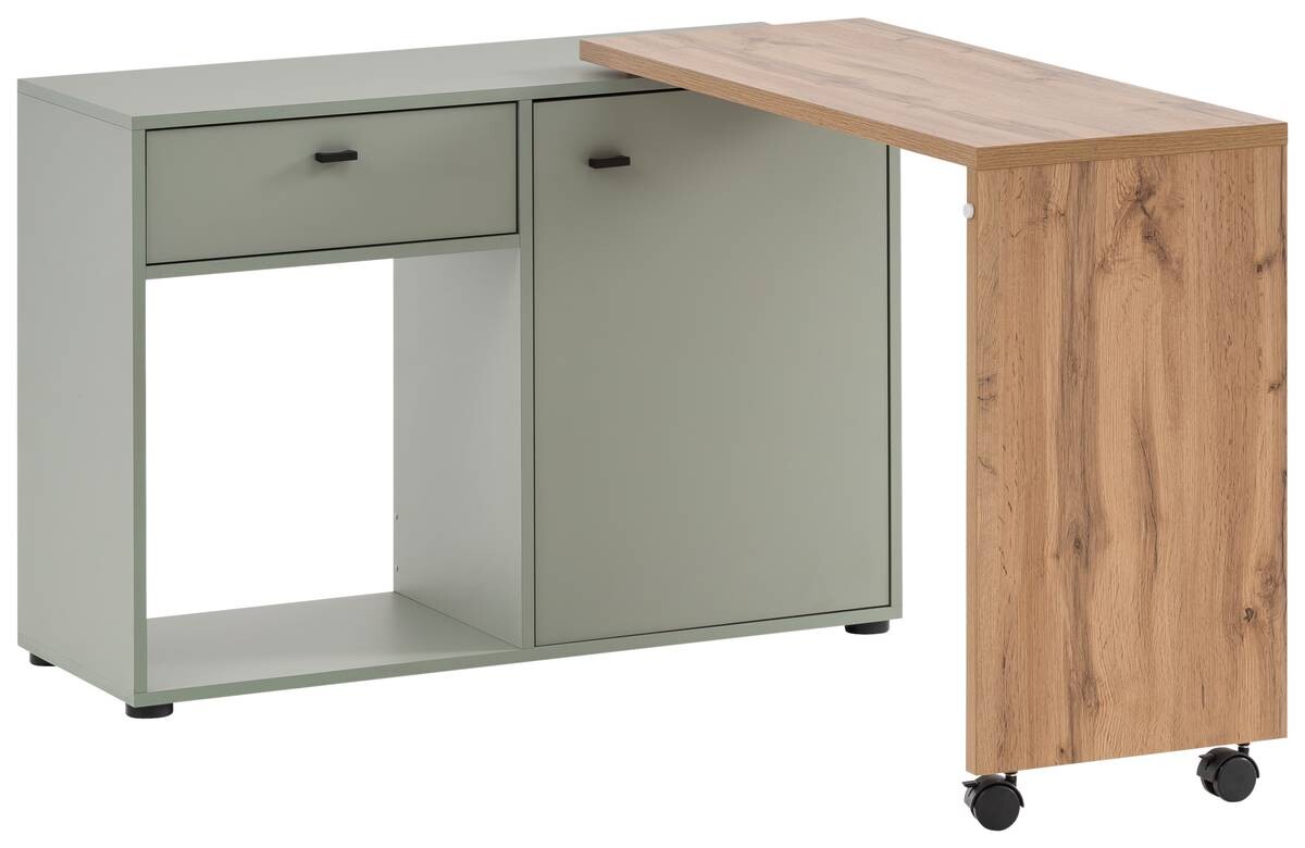 Schreibtisch Tiny working Pistazie Eiche Landhaus Nachbildung B/H/T: ca. 104,6x75,3x39 cm Schreibtisch Tiny working Pistazie Eiche Landhaus Nachbildung B/H/T: ca. 104,6x75,3x39 cm