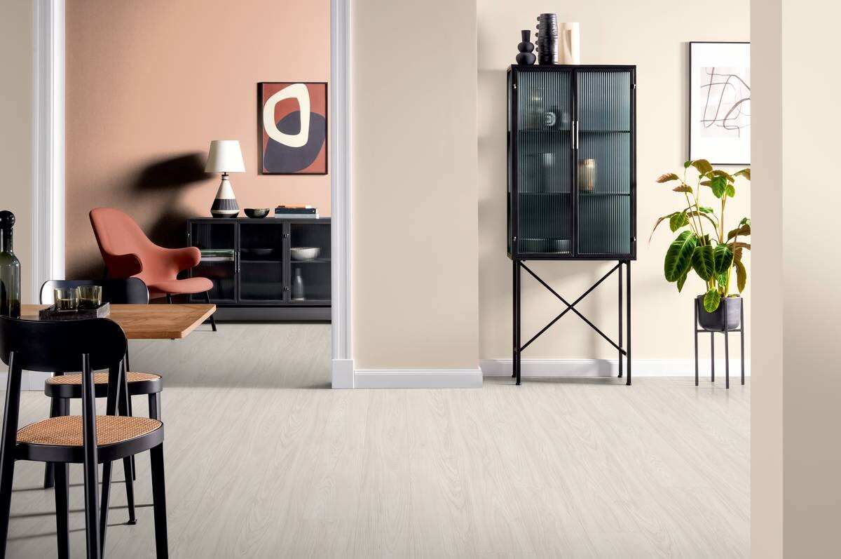 EGGER Laminatboden Akazie weiß ca. 1,9948 m² im Paket B/L: ca. 19,3x129,2 cm pro Paket