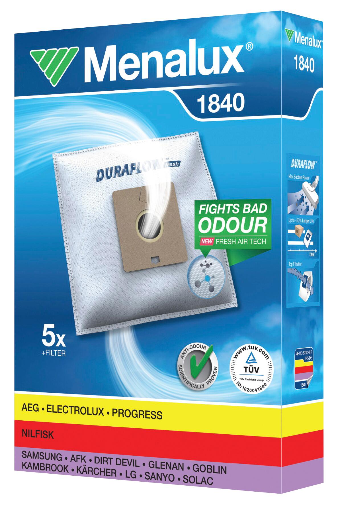 Menalux Staubsaugerbeutel Microfaser