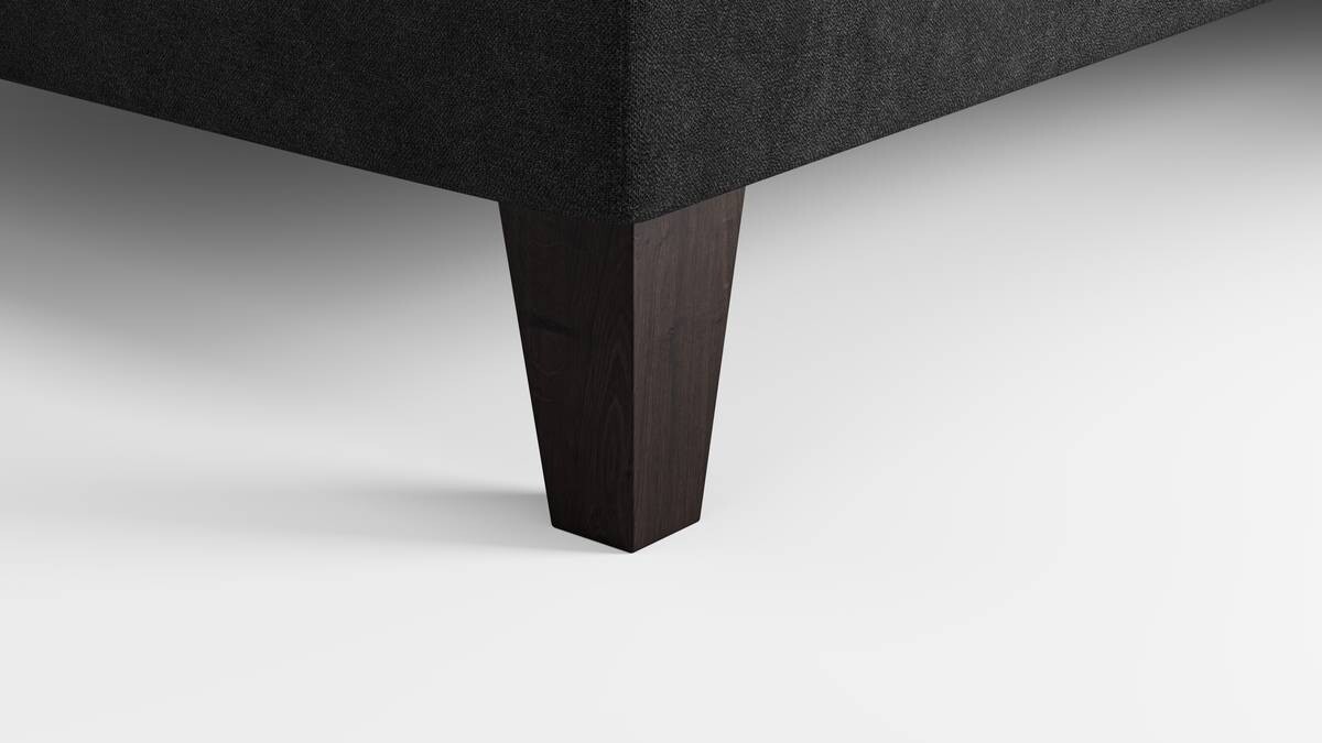 Hocker grau schwarz B/H/T: ca. 108x45x76 cm