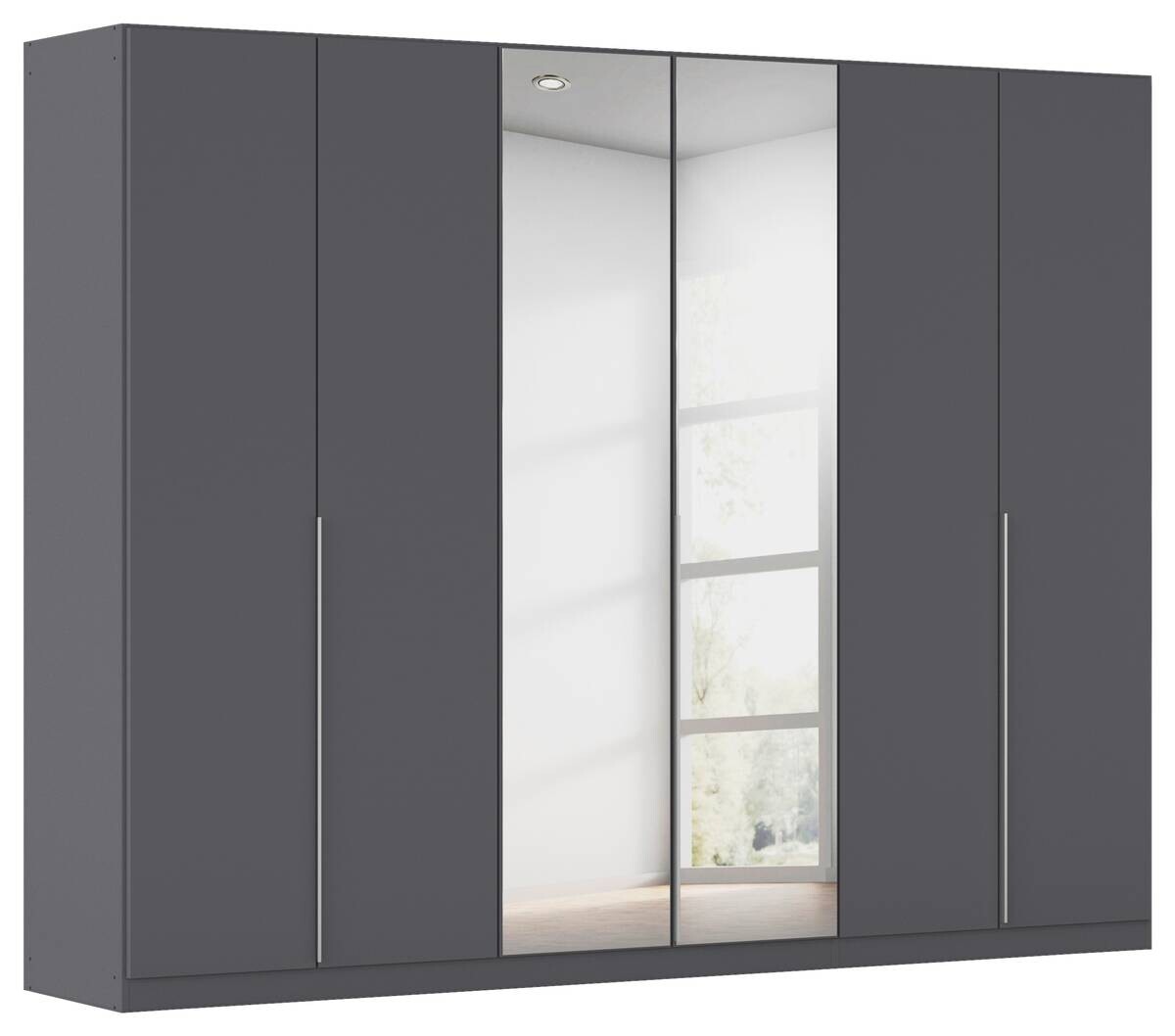 Kleiderschrank Alabama grau B/H/T: ca. 271x210x54 cm