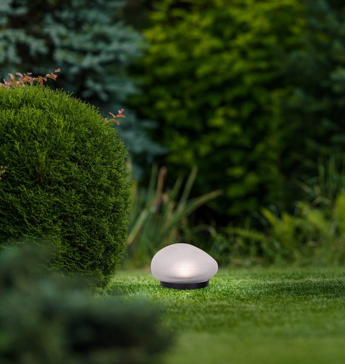 Außenleuchte weiß Kunststoff Glas B/H/T: ca. 14x8,5x12 cm