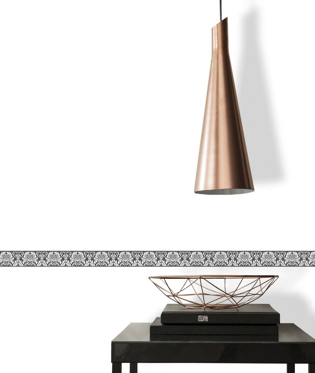 A.S.Creation Bordüre schwarz weiß B/H/D: ca. 5x500x7,5 cm