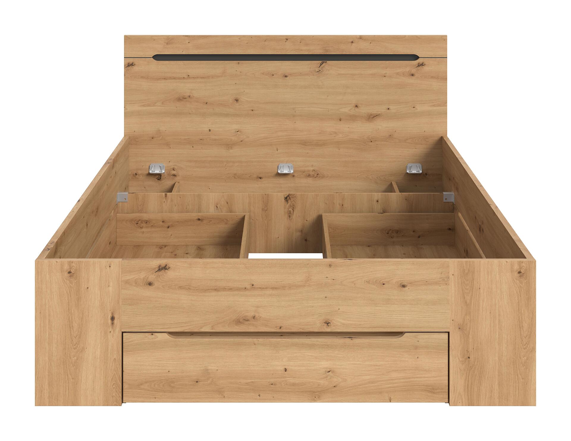 Bett CANU basaltgrau Artisan Nachbildung Bett CANU basaltgrau Artisan Nachbildung