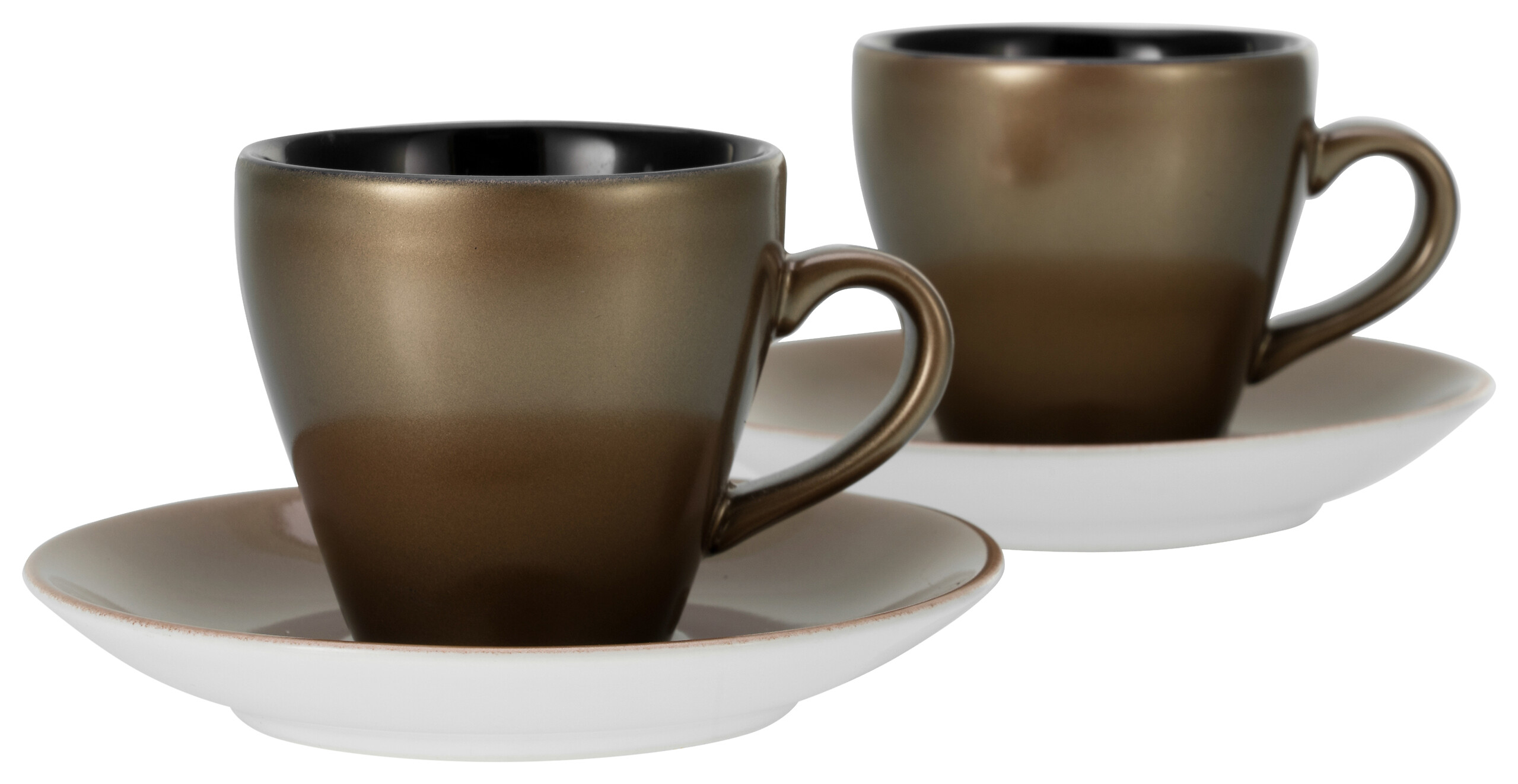 CreaTable Espressotassenset Golden Days gold Steinzeug 4 tlg. CreaTable Espressotassenset Golden Days gold Steinzeug 4 tlg.