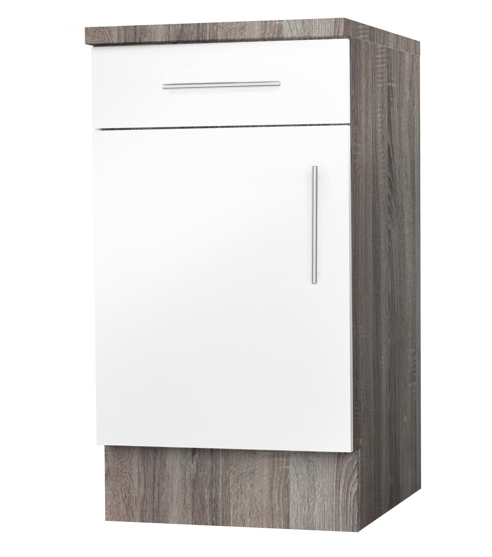 Unterschrank weiß Hochglanz B/H/T: ca. 50x82x57 cm