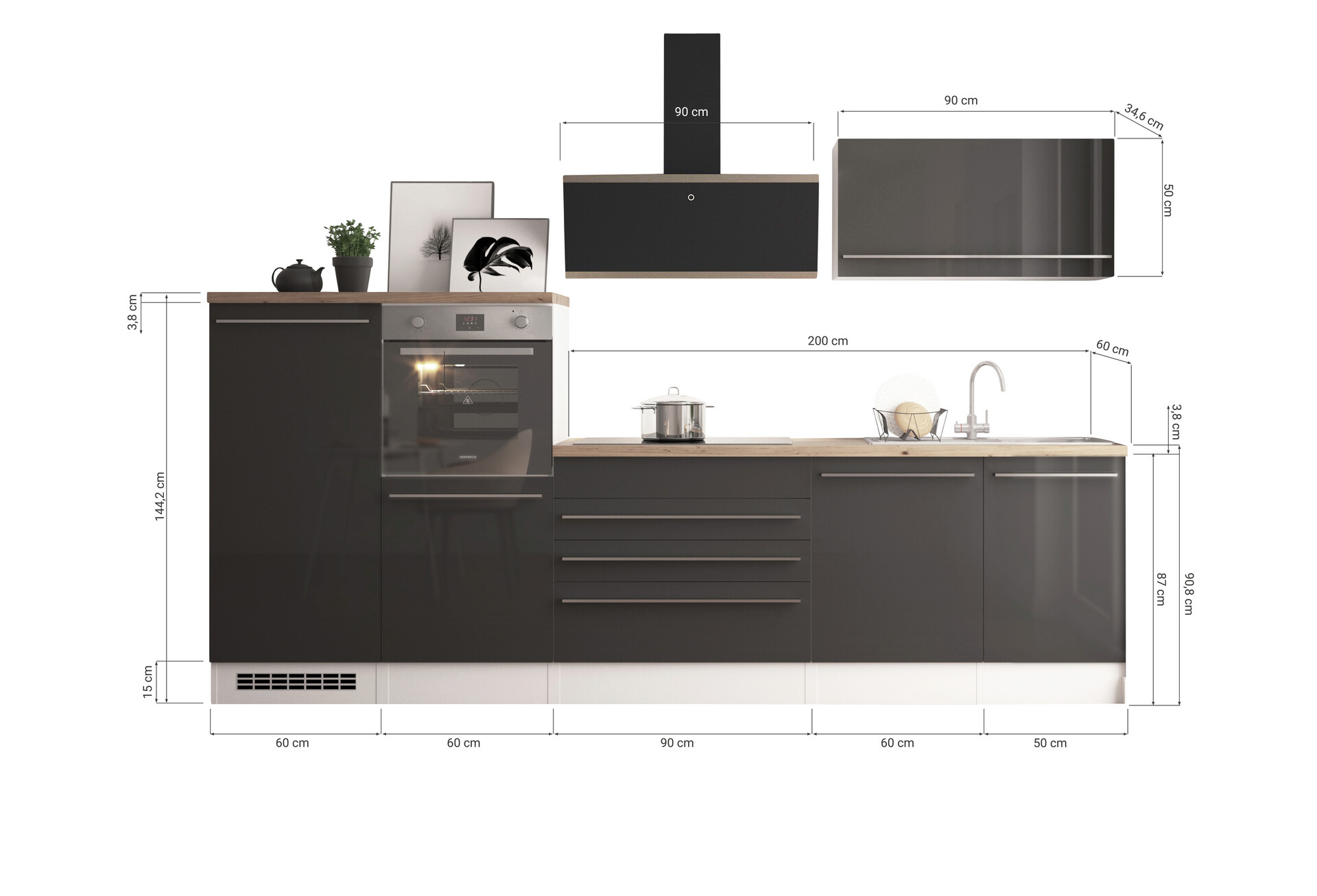 Doppelblock Gabriel B/H/T: ca. 320x200x60 cm