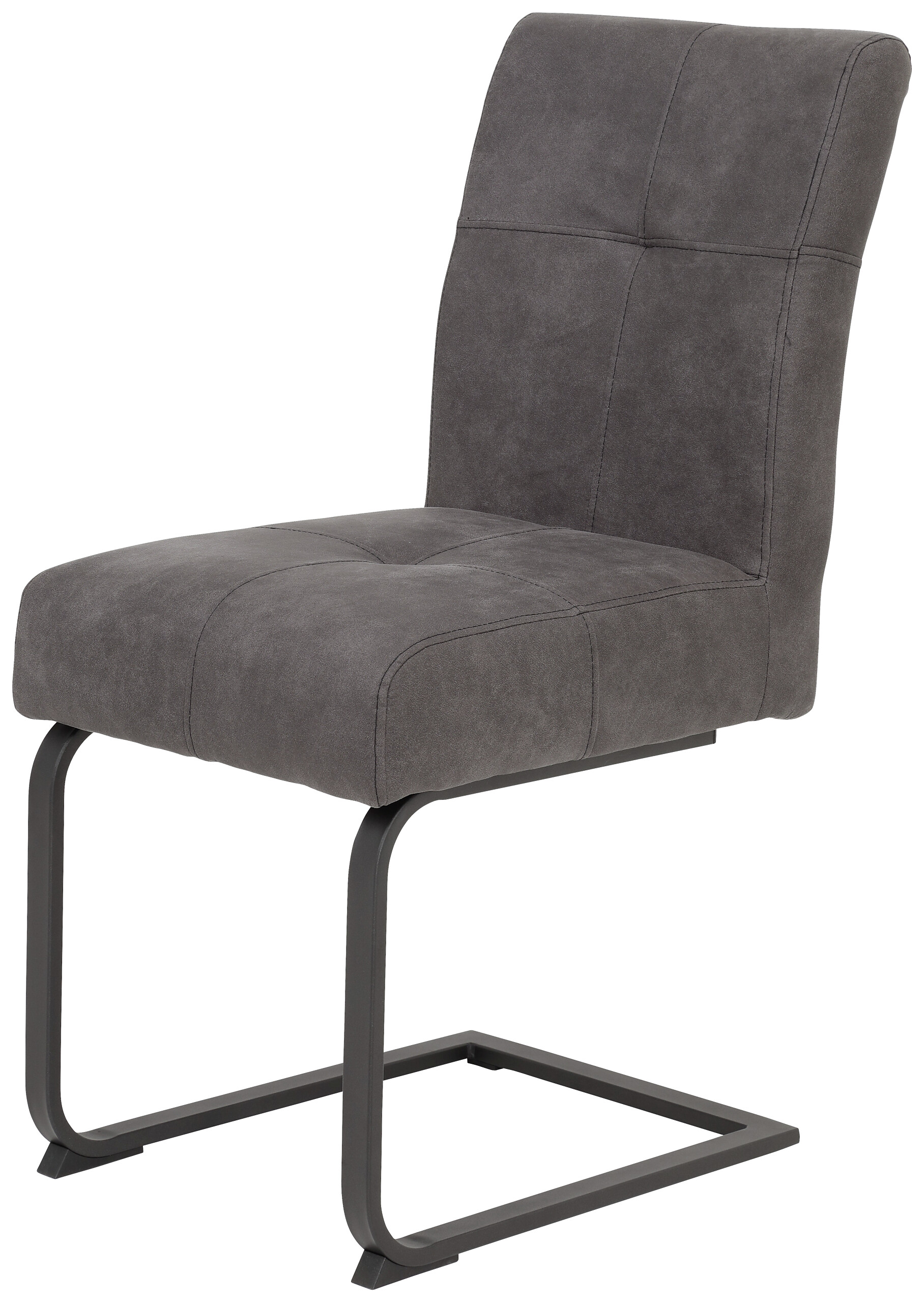 Essgruppe Luise I Eiche anthrazit Microfaser B/H/T: ca. 160x76x80 cm