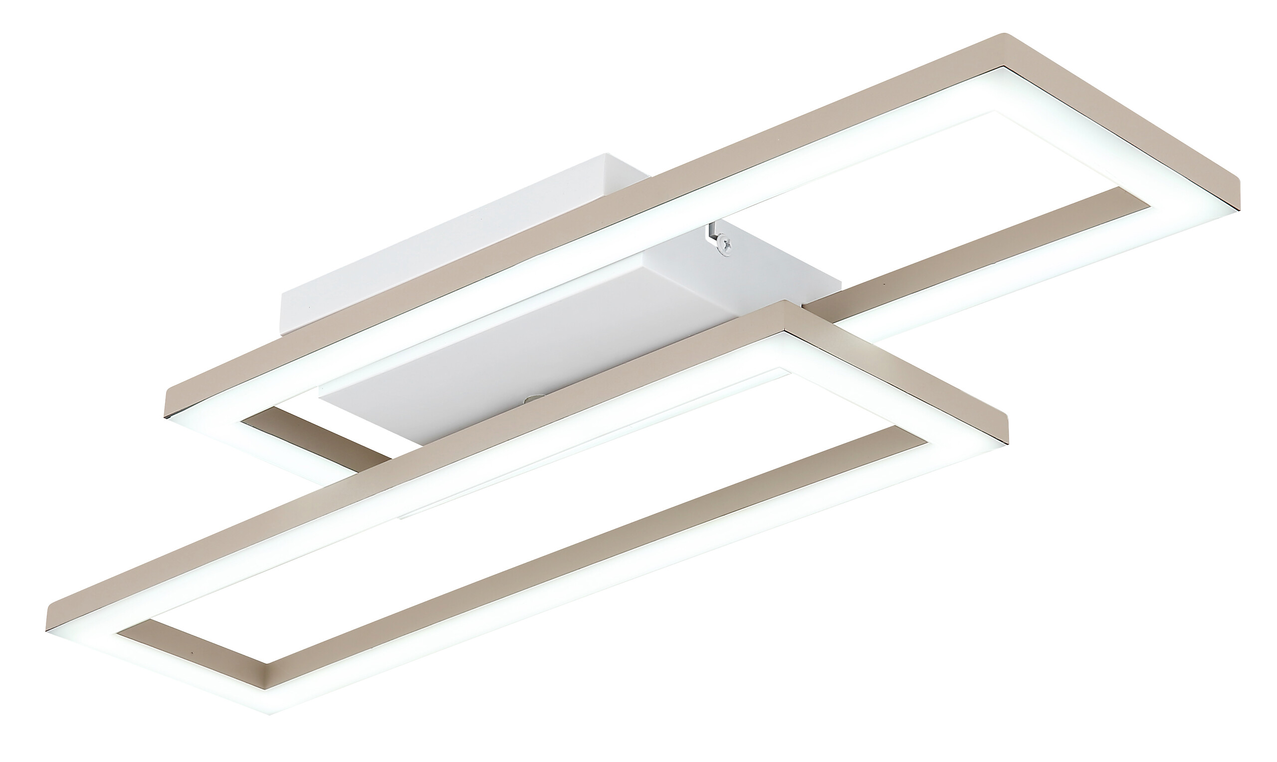 GLOBO Deckenleuchte sand Opal weiß Kunststoff B/H/L: ca. 15,5x5,5x55 cm 1 Brennstellen