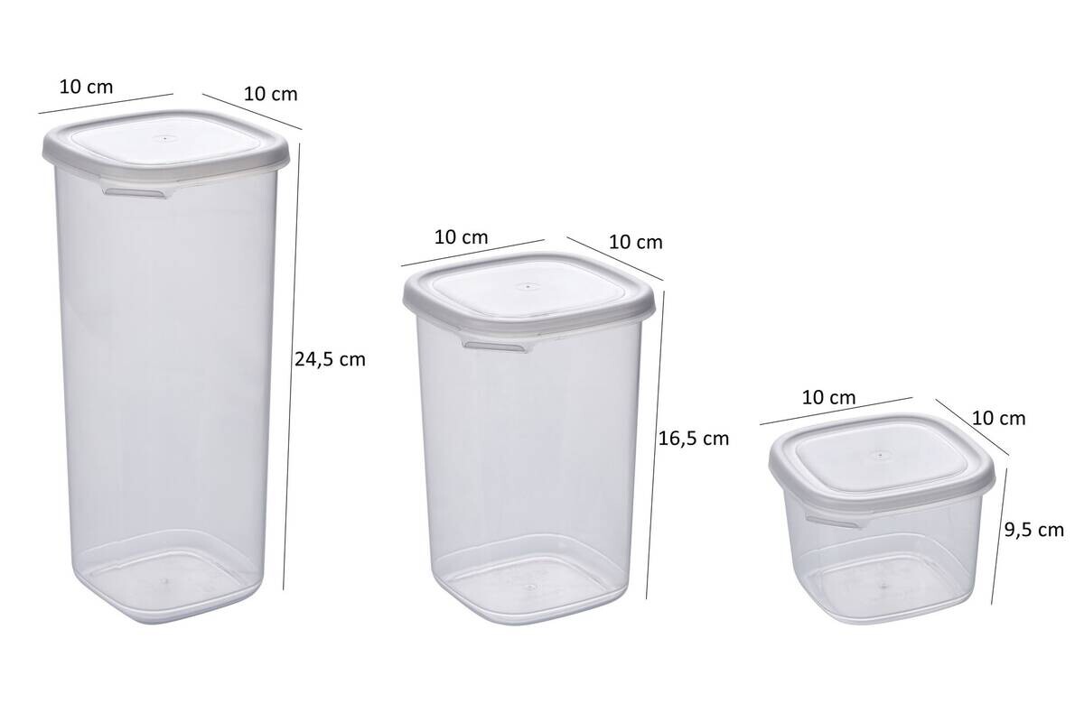 HermiaConcept Vorratsdosenset 18tlg. weiß