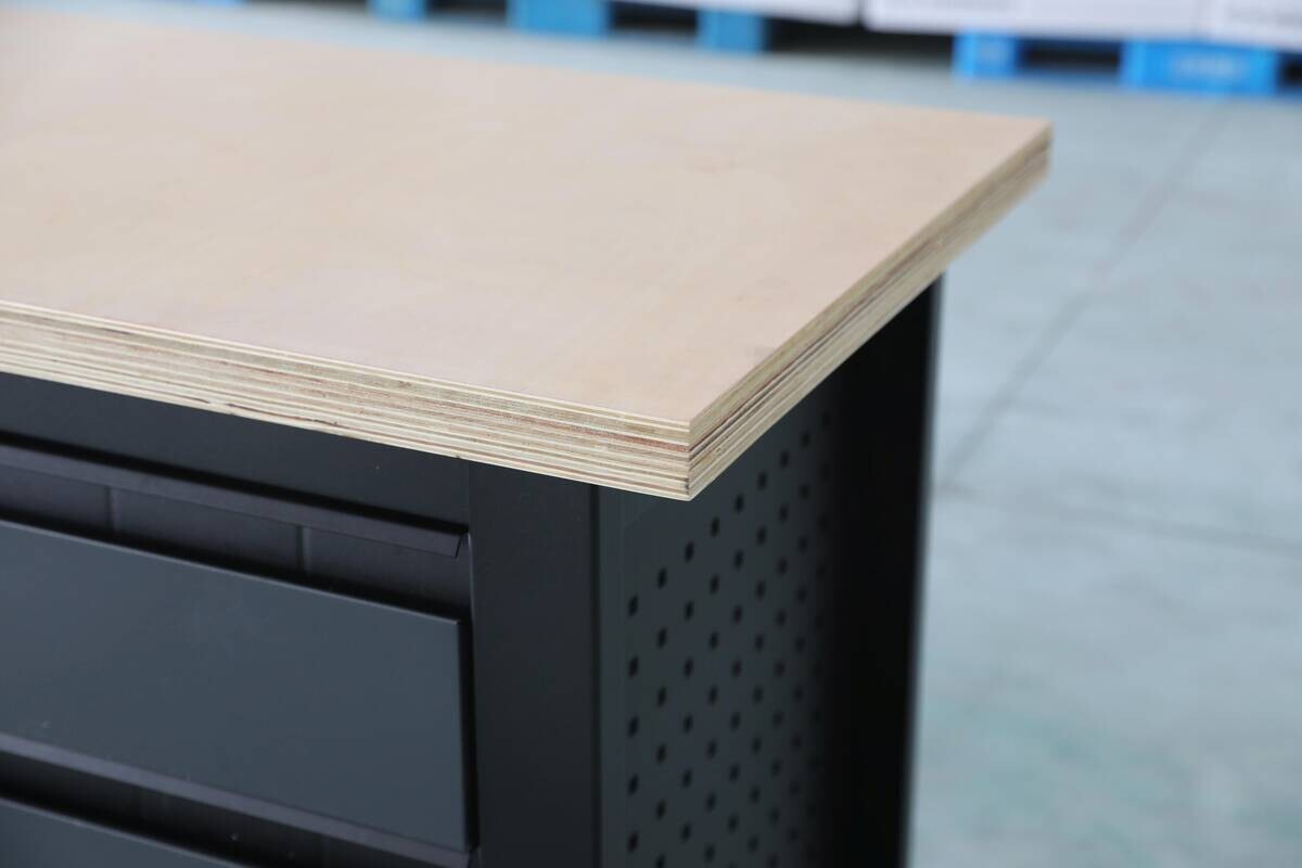 Feistos Werkbank Heros schwarz Metall B/H/L: ca. 169x87x60 cm