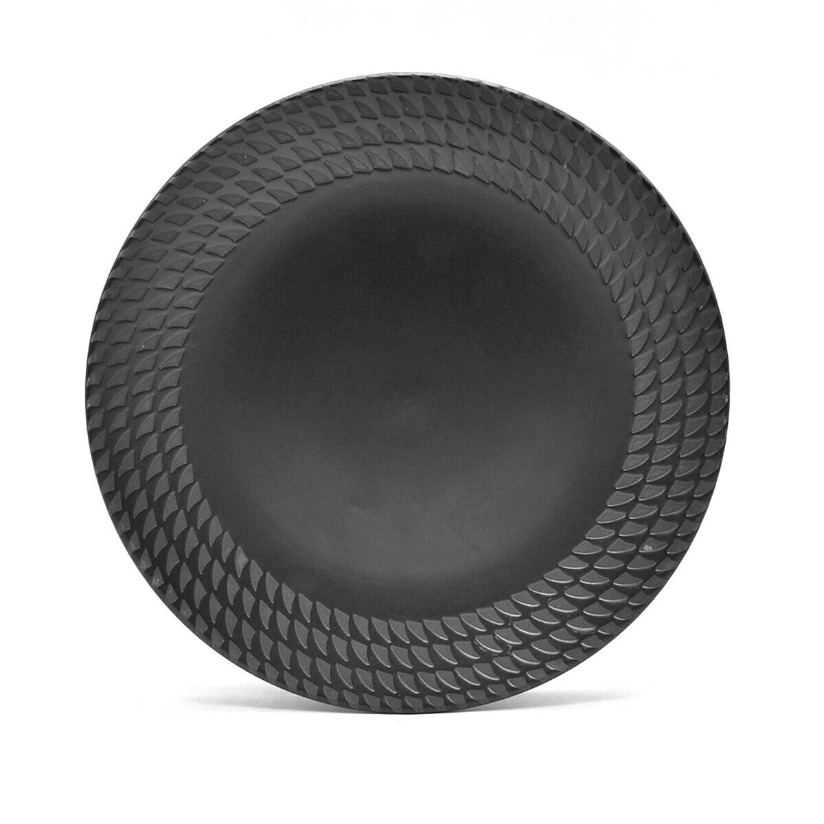 ECHTWERK Kombiservice BlackStyle schwarz Steingut 30 tlg.