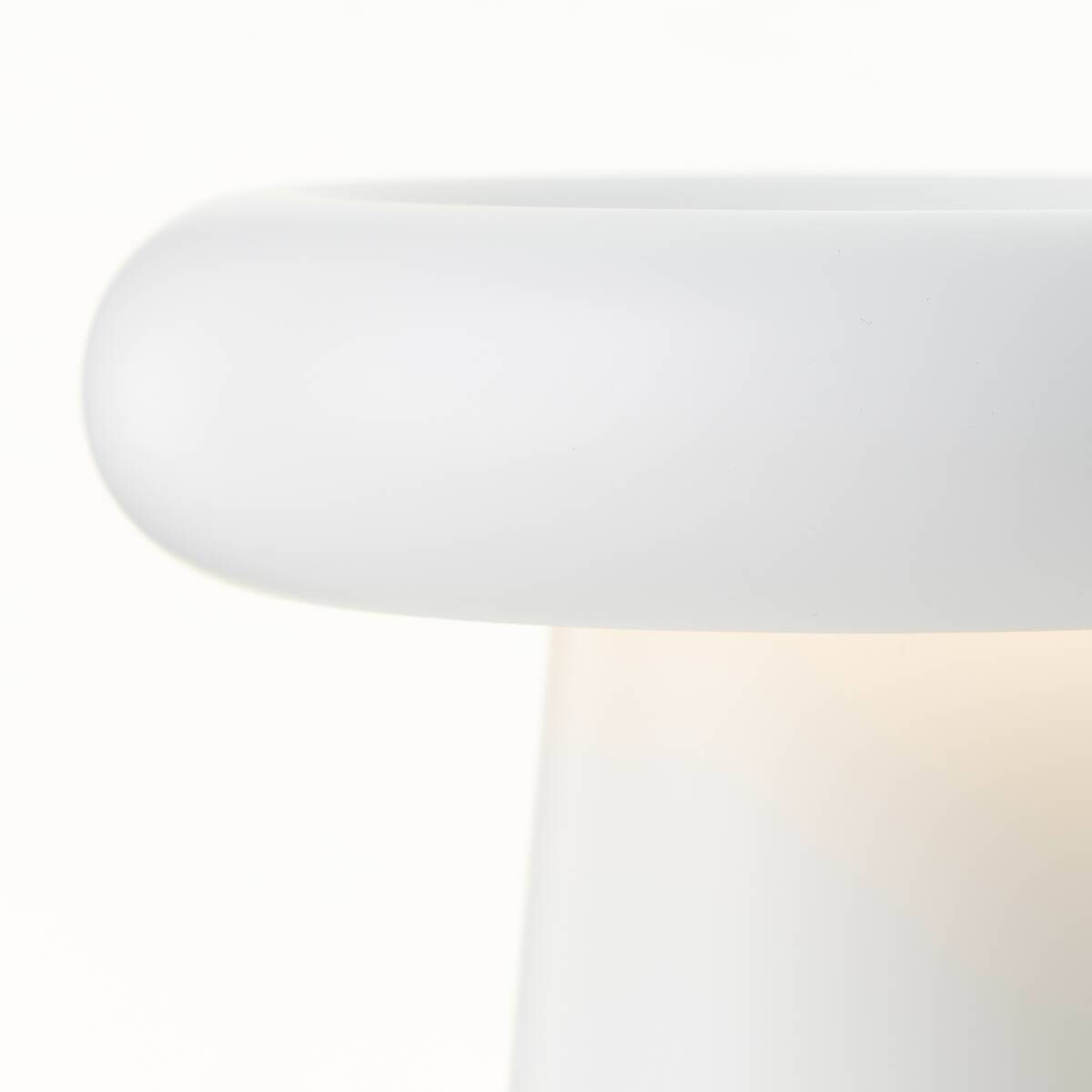 Brilliant Akku-LED-Tischleuchte Muffin weiß Metall B/H/L: ca. 15x18,5x15 cm