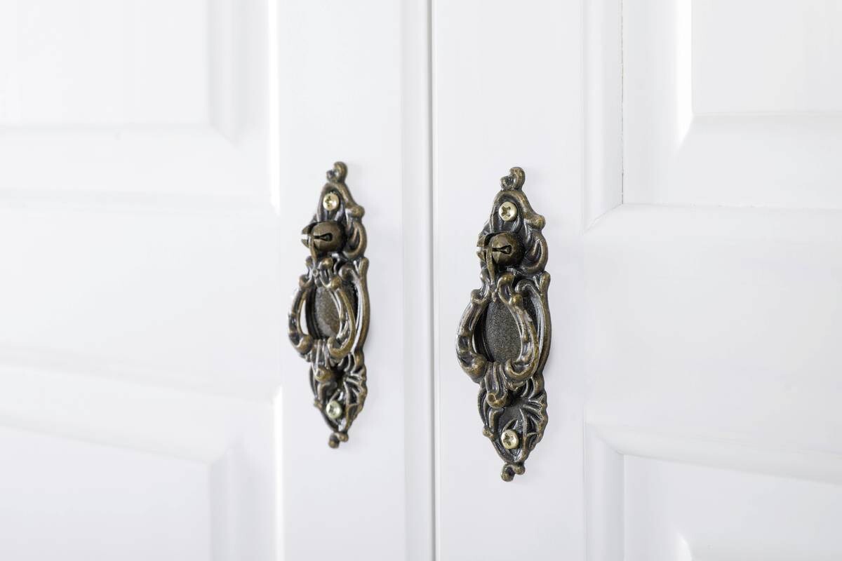 Kleiderschrank Isny weiß B/H/T: ca. 182x198x60 cm