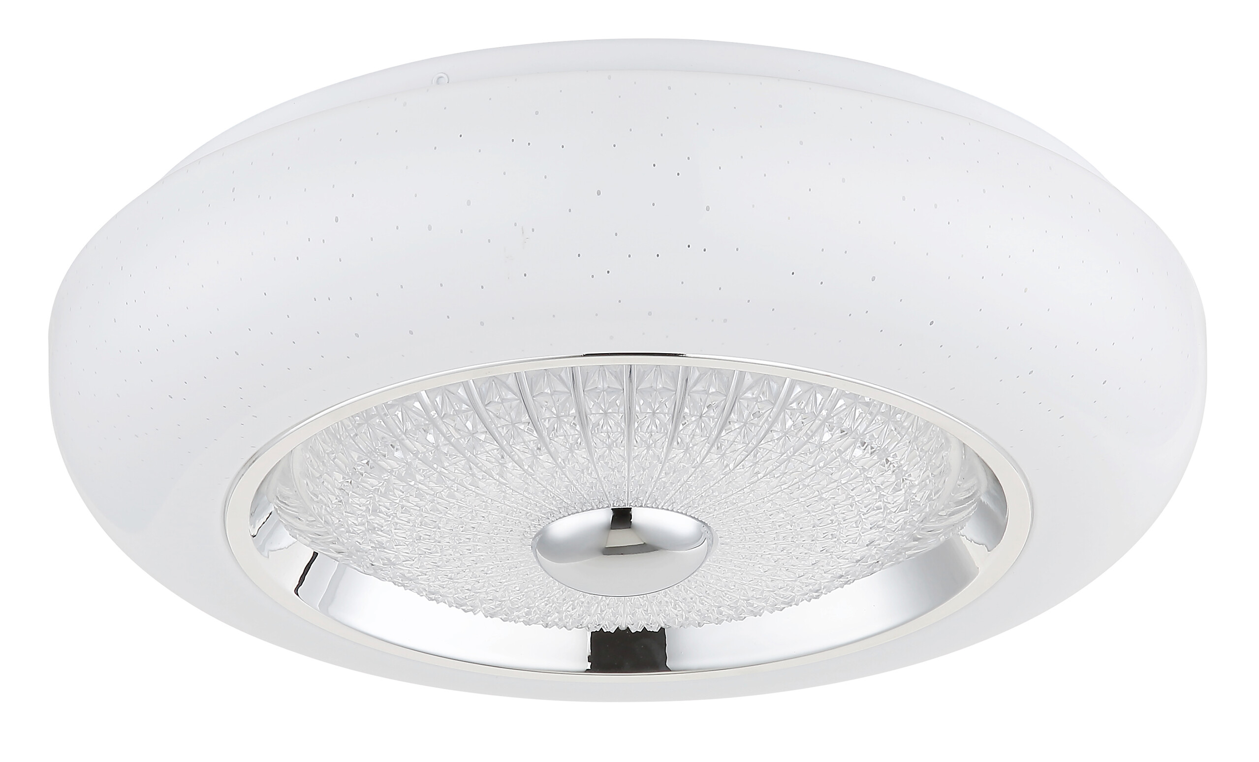 GLOBO Deckenleuchte Opal weiß klar Metall Acryl Kunststoff H/D: ca. 10x38,5 cm 1 Brennstellen