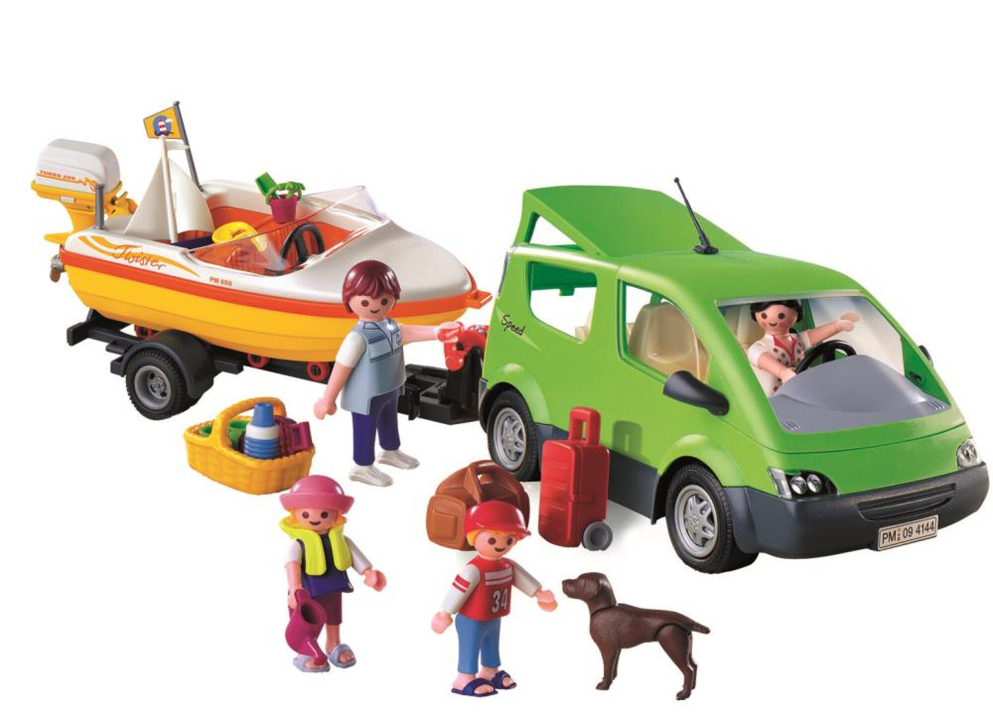Playmobil Familienvan mit Bootsanhänger 4144