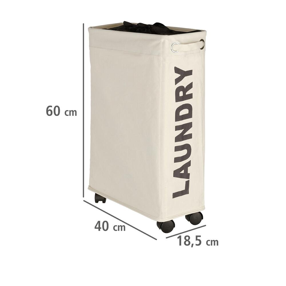 WENKO Wäschekorb beige braun Kunststoff