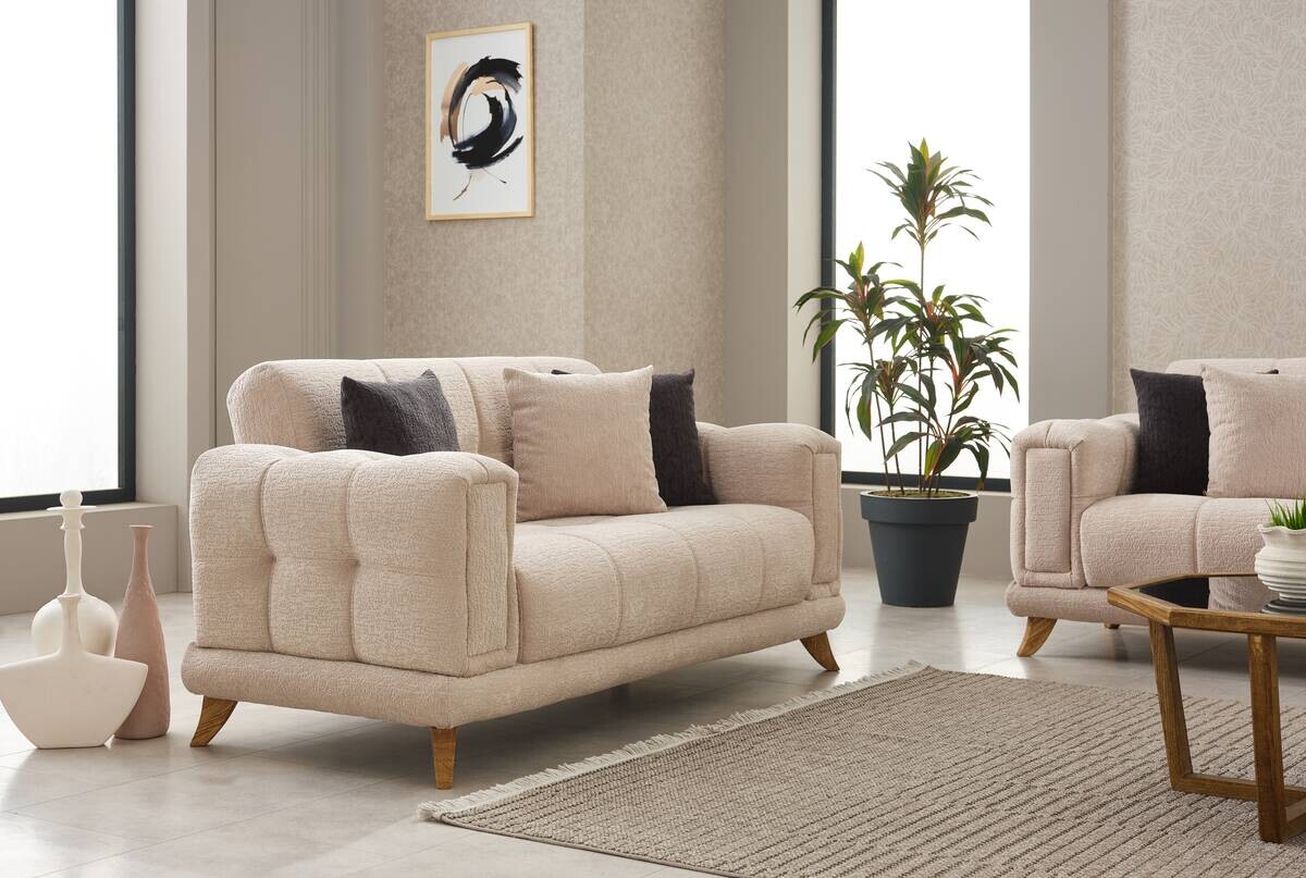 Sofa 3-2-1 Rixos beige Webstoff