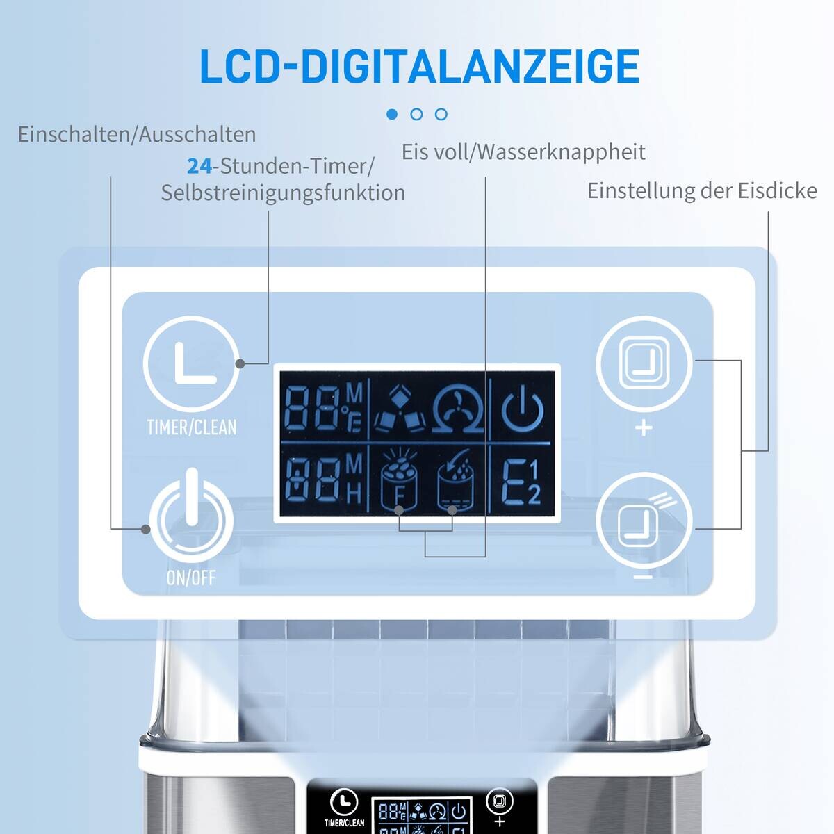 HOMCOM Küchengerät silber Polypropylen Kunststoff Edelstahl B/H/L: ca. 36x25,2x37,1 cm