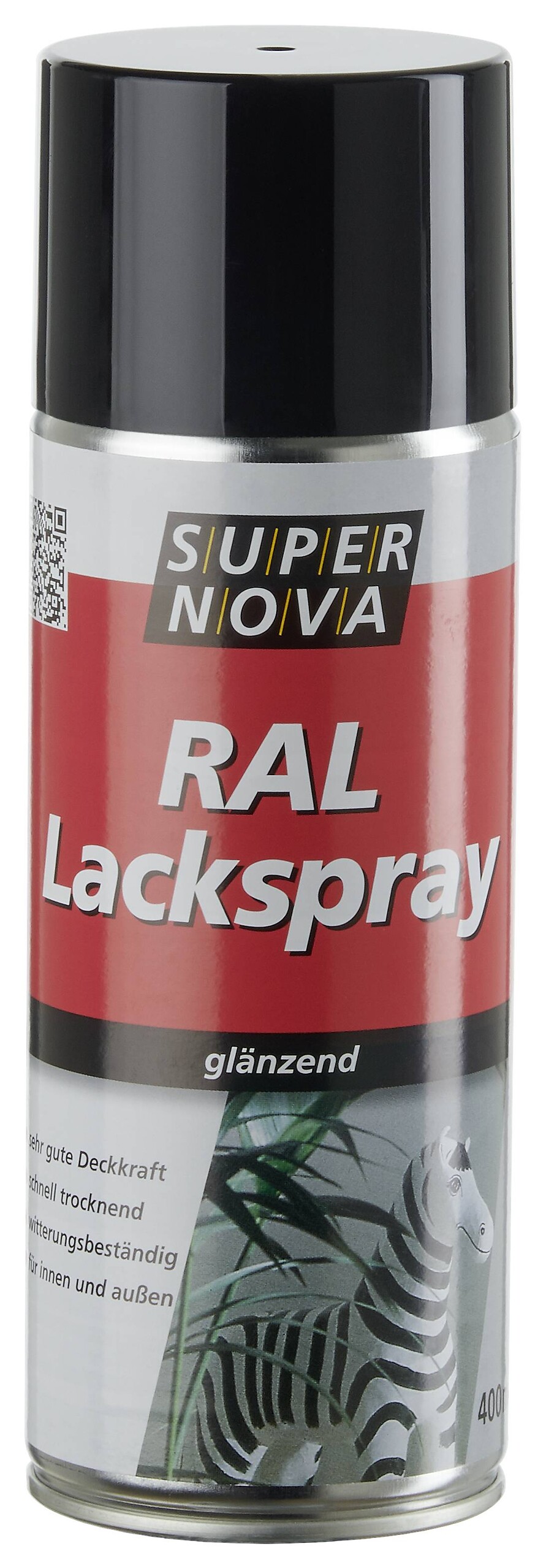 Super-Nova Lackspray tiefschwarz hochglänzend ca. 0,4 l