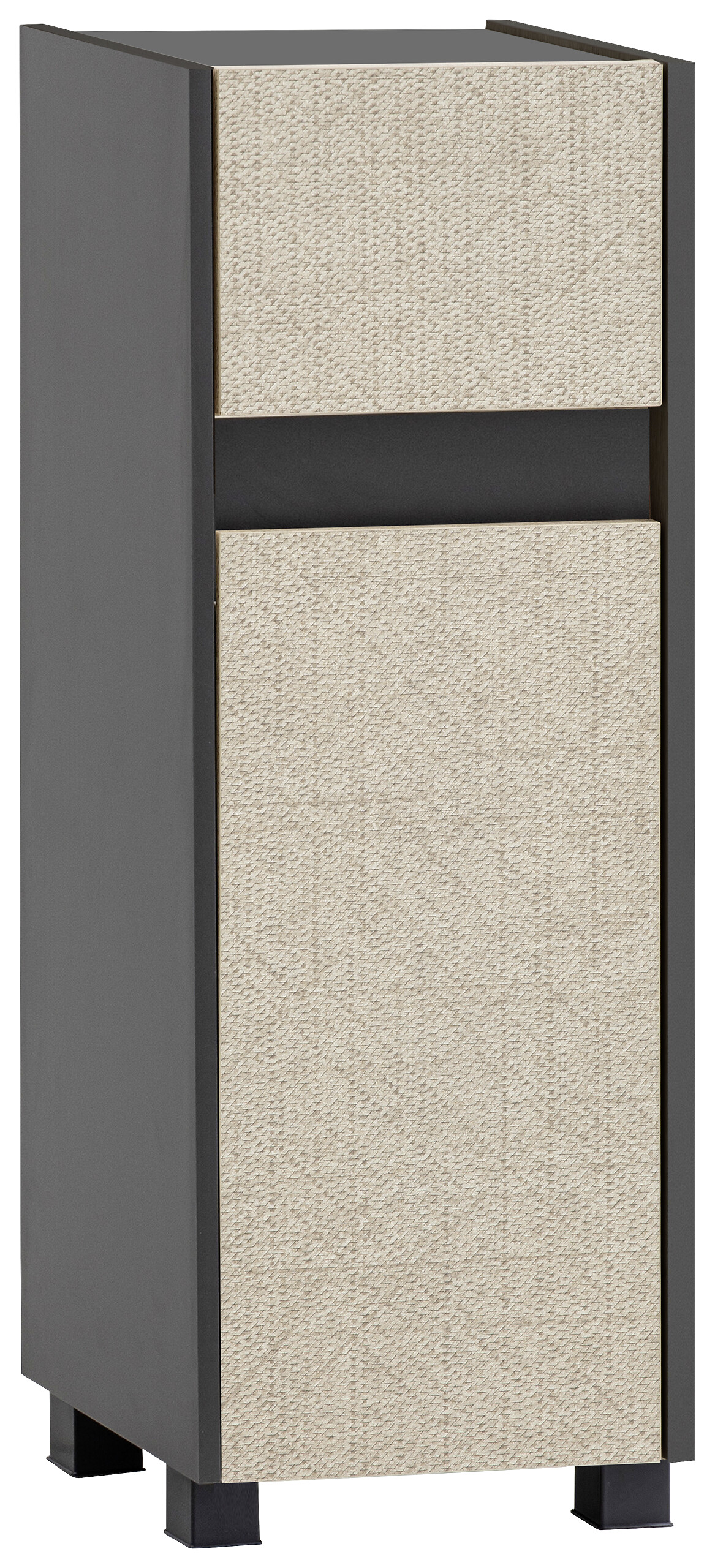 Unterschrank Sander anthrazit Eiche Nachbildung B/H/T: ca. 30,2x84,8x33 cm Unterschrank Sander anthrazit Eiche Nachbildung B/H/T: ca. 30,2x84,8x33 cm