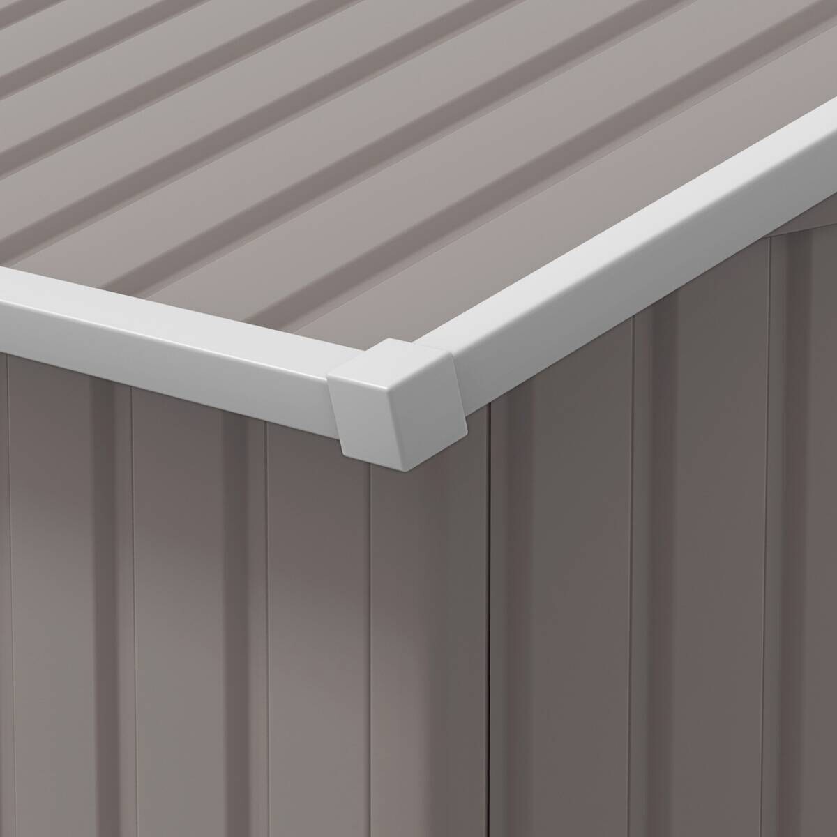 Outsunny Gerätehaus hellgrau B/H/L: ca. 386x200x340 cm