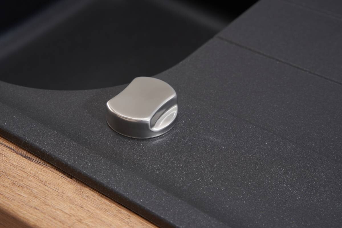 Respekta Einbauspüle Orlando 86 x 50 S schwarz Granitverbundmaterial B/H/T: ca. 86x20,9x50 cm