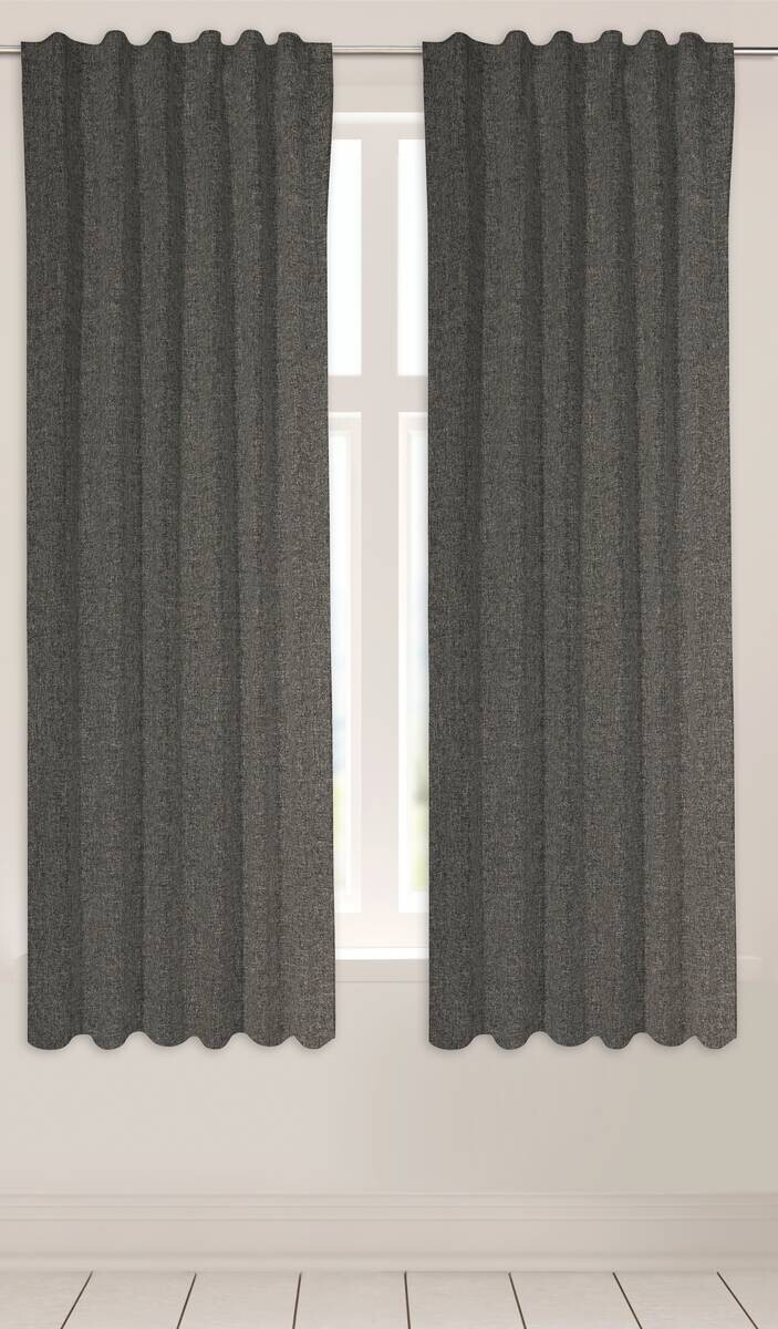 POCOline Kombivorhang Ulrich anthrazit B/L: ca. 135x175 cm