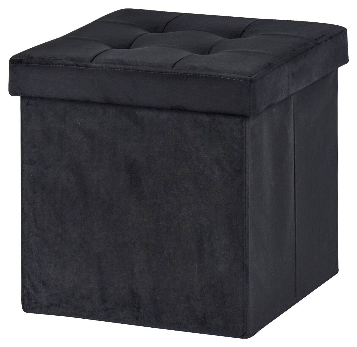 POCOline Sitzhocker schwarz B/H/L: ca. 38x38x38 cm