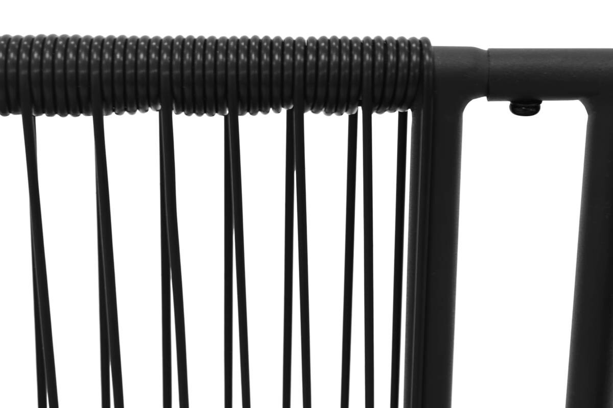 POCOline Gartensitzgruppe schwarz Stahl