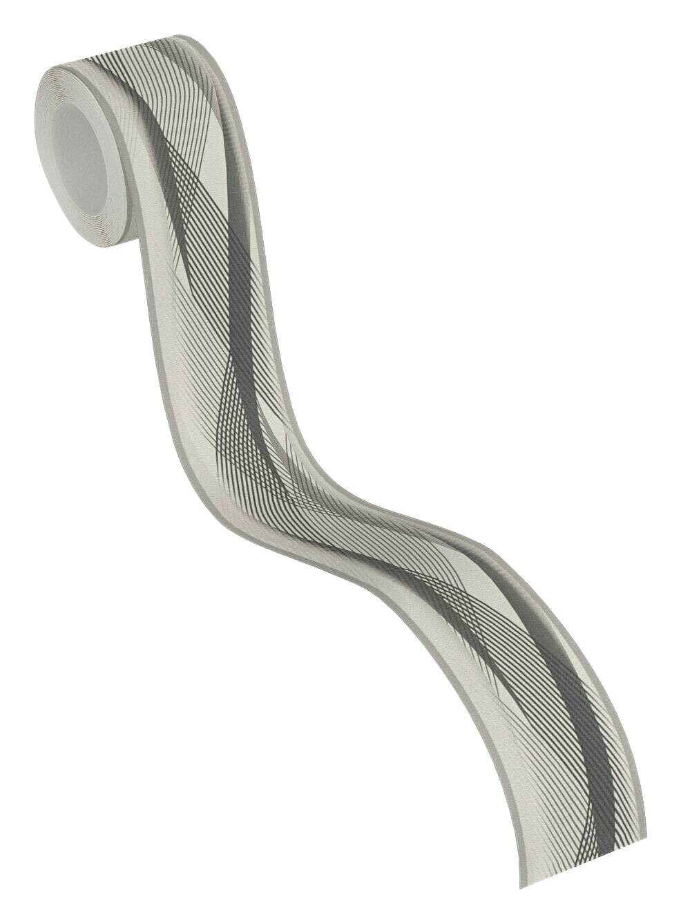 A.S.Creation Bordüre schwarz weiß B/H/D: ca. 5x500x6,5 cm