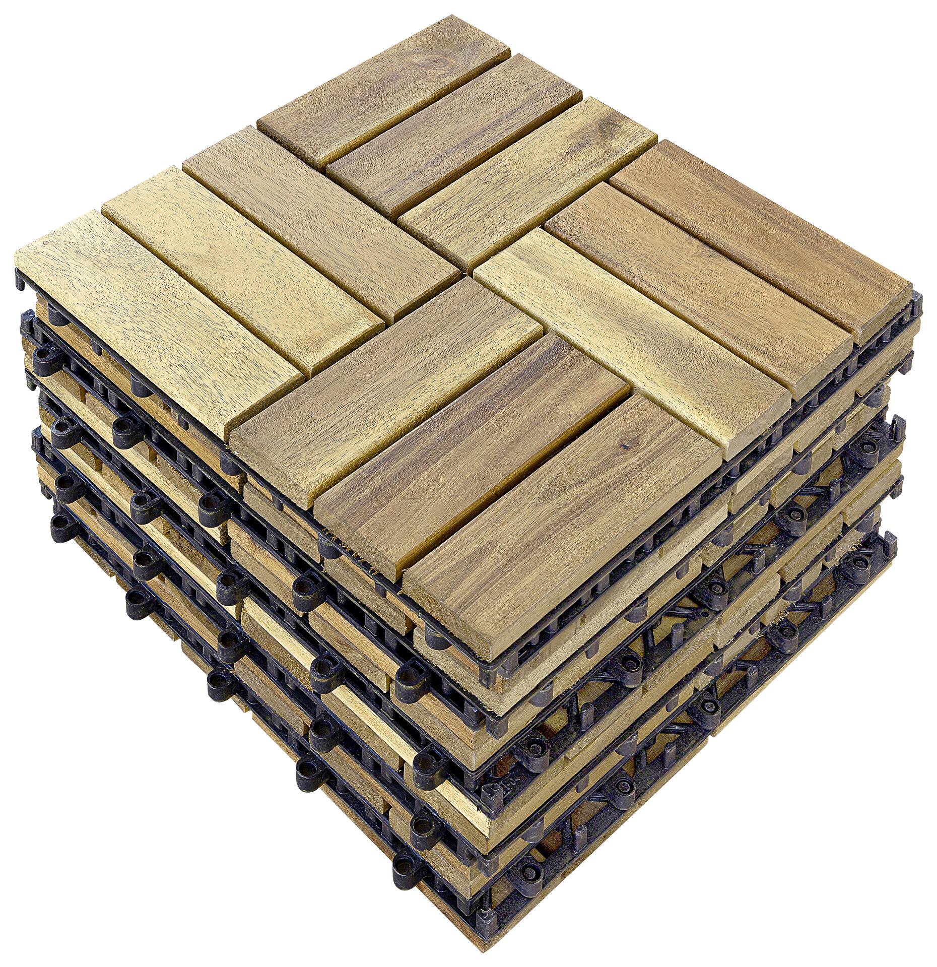 POCOline Terrassenfliese Akazie Akazie B/L: ca. 30x30 cm