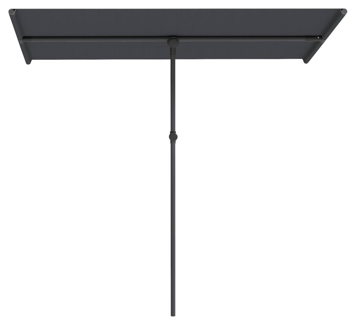 Outsunny Sonnenschirm dunkelgrau Polyester B/H/L: ca. 150x215x205 cm