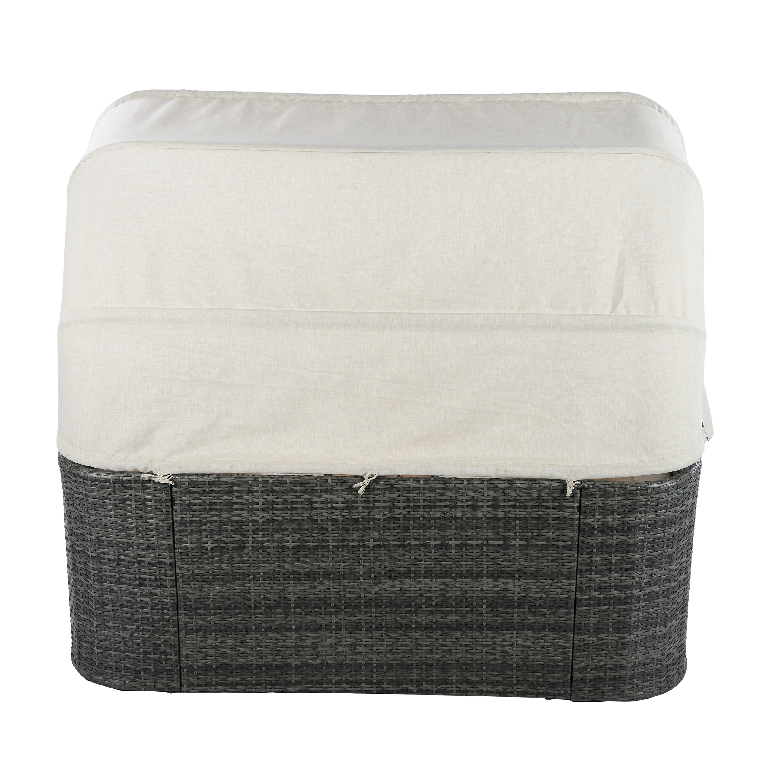 POCOline Gartenliege beige Stahl