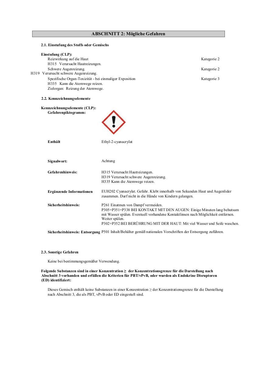 Pattex Sekundenkleber ca. 5 g 2 tlg.