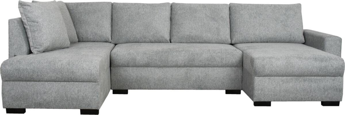 Wohnlandschaft grau Microfaser B/H/T: ca. 312x90x169 cm