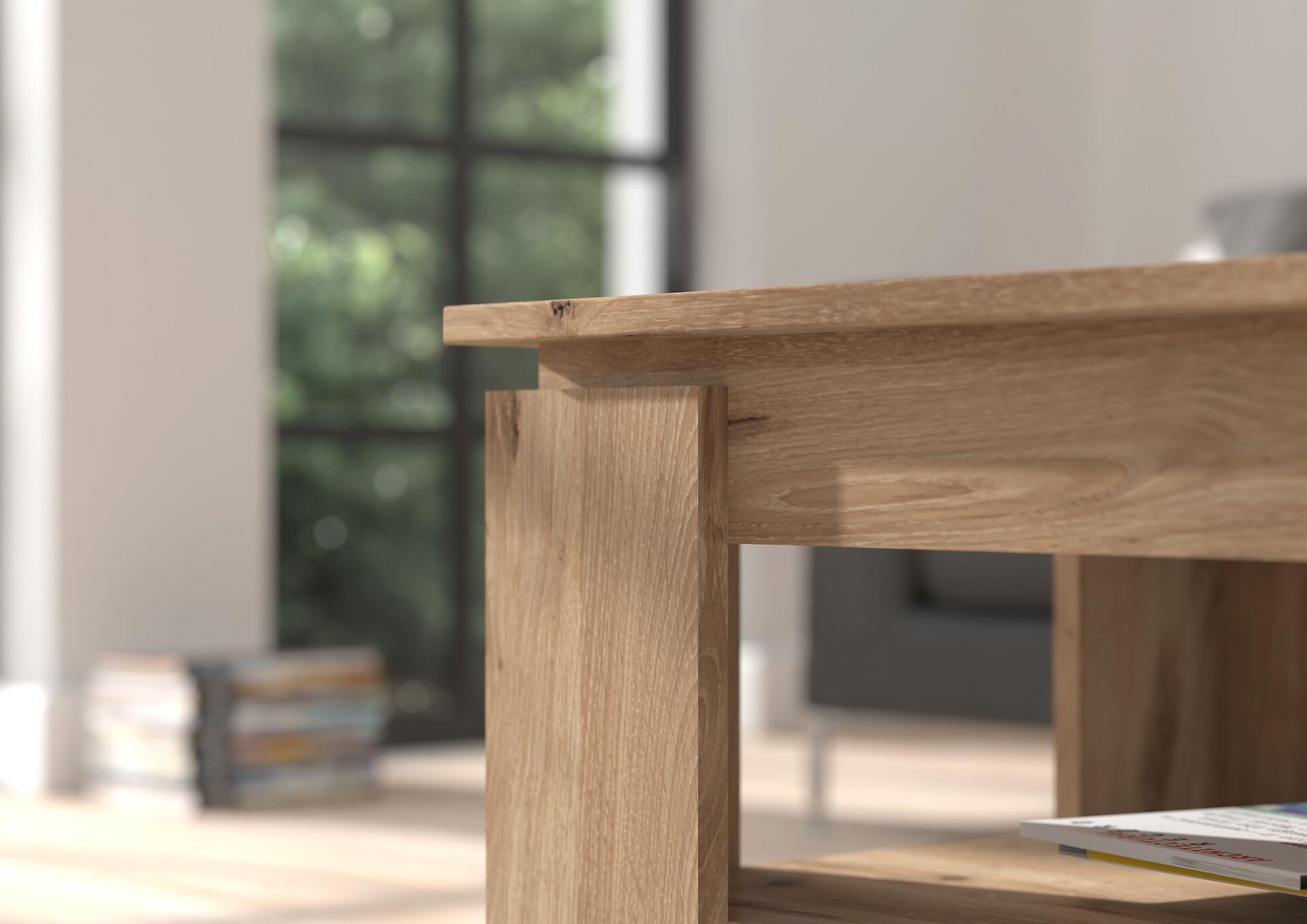 Couchtisch Mason Nox Oak Nachbildung B/H/T: ca. 100x45x60 cm