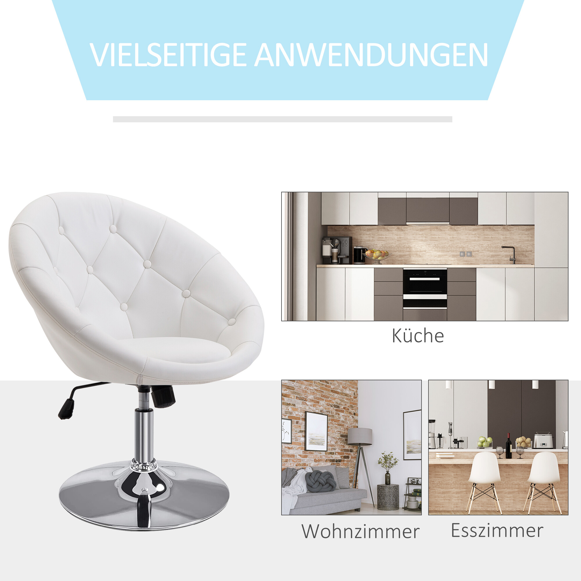 Hocker 833-357WT weiß
