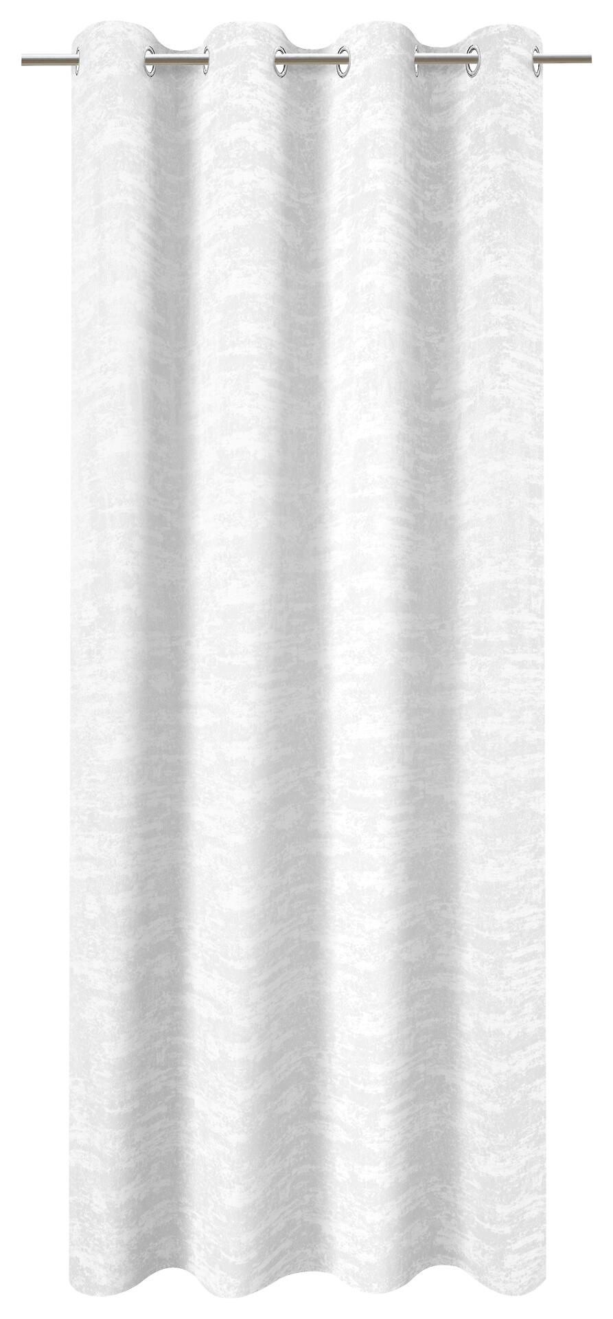 Ösenvorhang Wolke weiß B/L: ca. 140x245 cm
