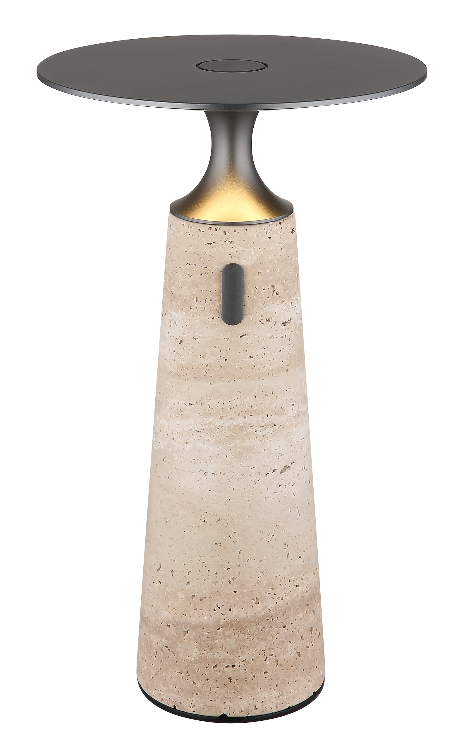 GLOBO Tischleuchte grau Graphit Opal Aluminium Stein H/D: ca. 33,6x20 cm 1 Brennstellen