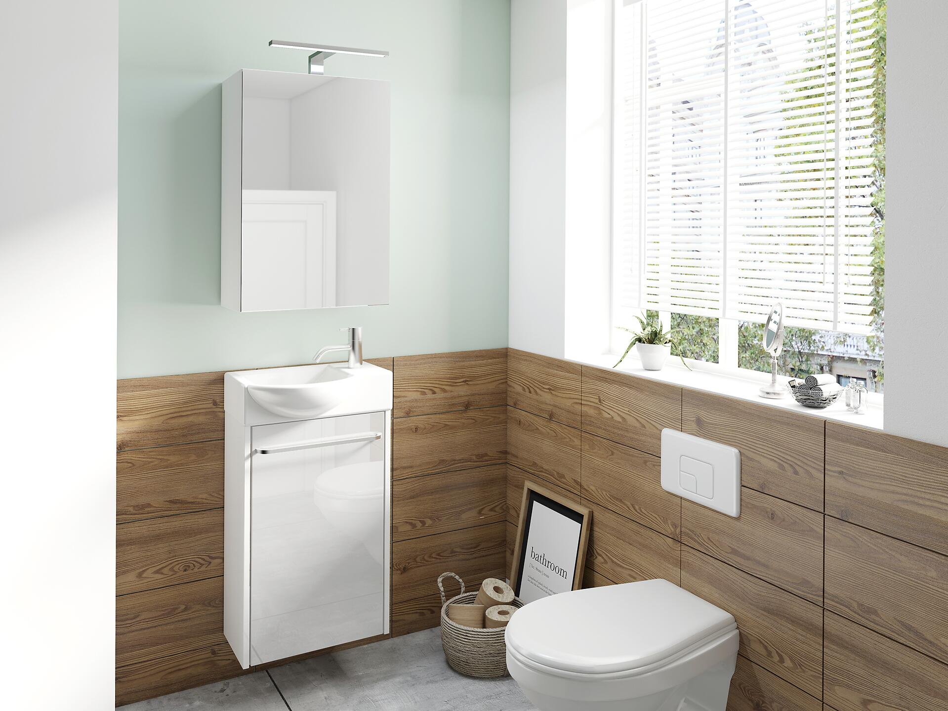 Spiegelschrank SPREE weiß matt B/H/T: ca. 40x60x15 cm